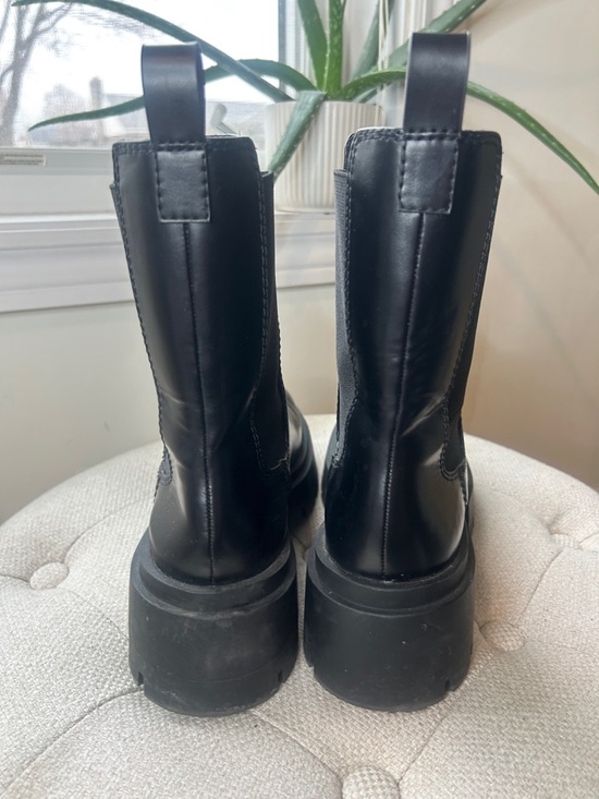 H&M Black Chunky Chelsea Lug Sole Boots EU Size 40 - Picture 6 of 15